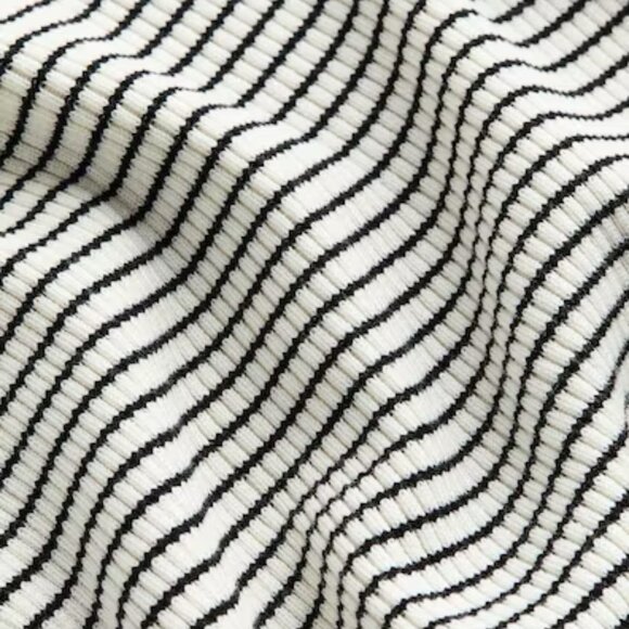 NWT H&M Striped Rib-Knit Top - Picture 2 of 3